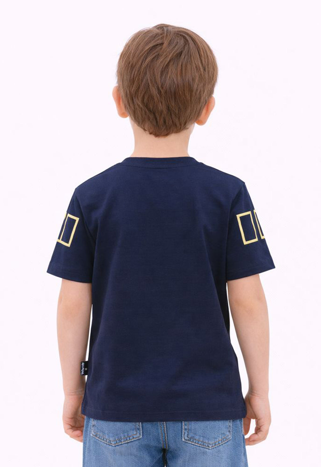 Sportking Knitted Half Sleeve Graphic Print Round Neck T-Shirt -Navy