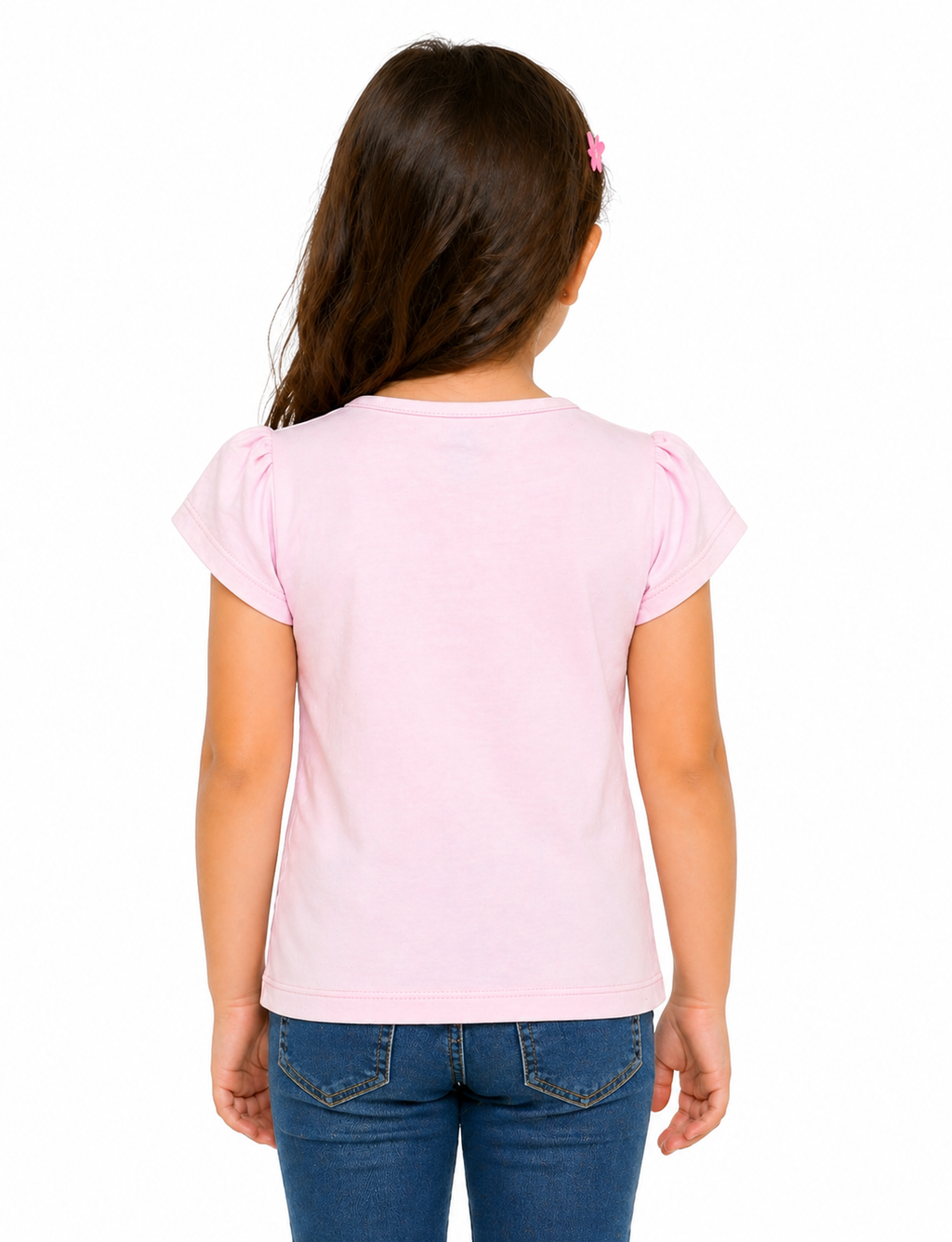 Sportking Knitted Half Sleeve Printed T-shirt - Pink